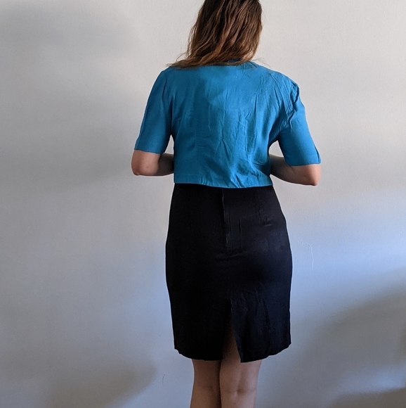 1980's Colour Block Dress Set - Picture 8 of 9